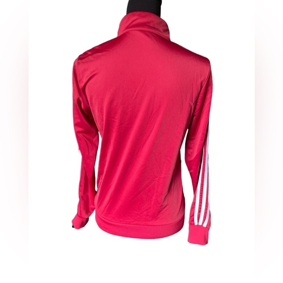 Adidas Women’s Essentials Zip Front Brick Red Track Jacket, Size Small - Picture 5 of 9